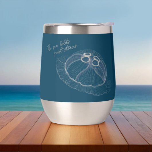 Art méduse avec "La Mer détient des histoires tran