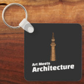 Art Meets Architecture  Architect Art Illustration Sleutelhanger (Voorkant)