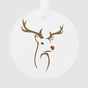 Art minimaliste de la ligne de cerfs de vacances
