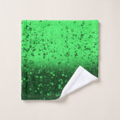Art minimaliste émeraude riche (Gant de toilette)