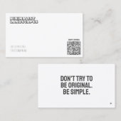 ART-minimalistisch Visitekaartje (Voorkant / Achterkant)