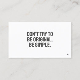 ART-minimalistisch Visitekaartje