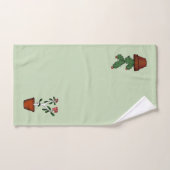 Art mis en pot à la maison de griffonnage de (Serviette à main)