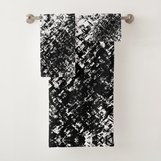 Art Moderne Abstrait Hypnotique Noir Et Blanc (En situation)