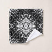 Art Moderne Abstrait Hypnotique Noir Et Blanc (Gant de toilette)