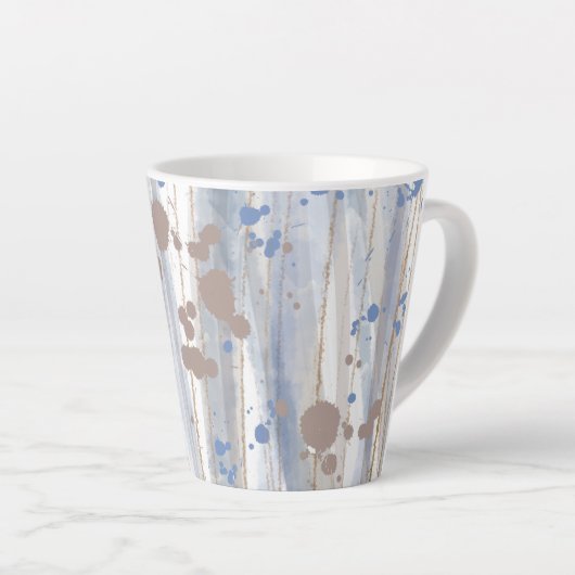 Art moderne Abstrait Nature Brochures Latte Mug (Angle droit)
