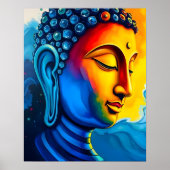 Art moderne Abstrait | Tableau Portrait de Bouddha (Devant)