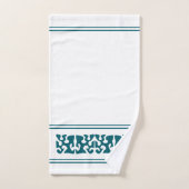 Art moderne Abstrait turquoise foncé (Serviette à main)