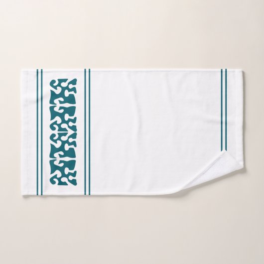 Art moderne Abstrait turquoise foncé (Serviette à main)