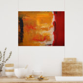 Art moderne - Affiche d'art abstrait minimaliste (Cuisine)