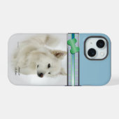 Art moderne Blue American Eskimo Chien (Verso Horizontal)