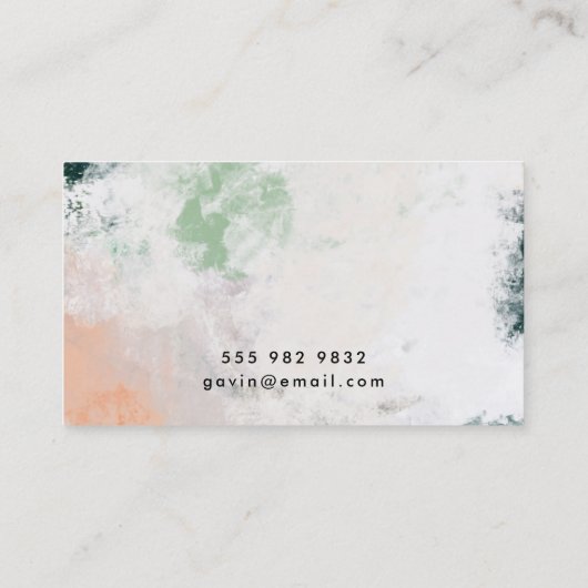 Art moderne Carte de visite Abstrait (Dos)