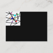 art moderne chubby carte de visite coutume modèle (Dos)