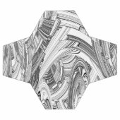 Art moderne créatif noir et blanc (Plat)