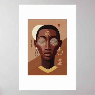 Art moderne d'Afrique-Woman Poster