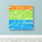 Art Moderne En Toile Emballée Du Milieu Du Siècle (Insitu (Plancher de Bois))