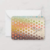 Art moderne floral design Merci carte de note (Devant)