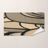 Art Moderne Fondre des teintes Brown (Serviette à main)