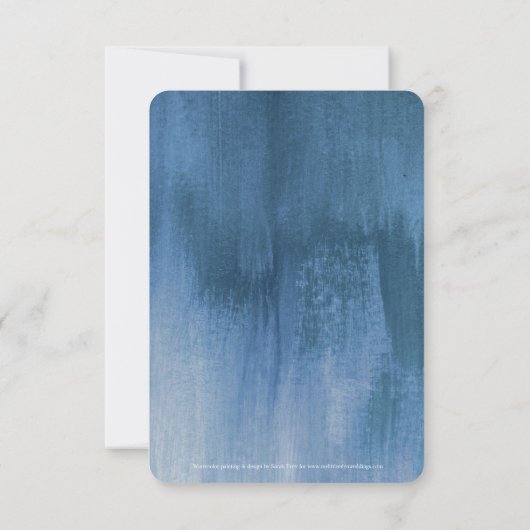 Art moderne gris bleu enregistrer les cartes de da (Dos)