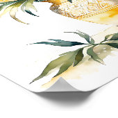 Art moderne poster fleurs imprimées (Coin)