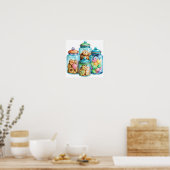 Art moderne poster imprimer bonbons jocs (Cuisine)