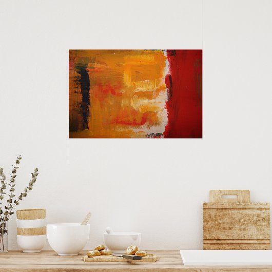 Art moderne - Poster minimaliste d'art Abstrait (Cuisine)