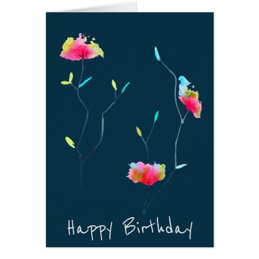 Art moderne simple inspiré du Japon avec fleur ros (Devant)