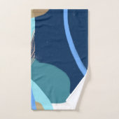 Art moderne Surprise Boy Gold Letters Baby shower (Serviette à main)