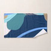 Art moderne Surprise Boy Gold Letters Baby shower (Serviette à main)