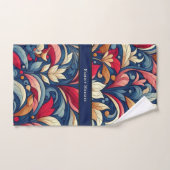 Art Morris aux fleurs bleues (Serviette à main)