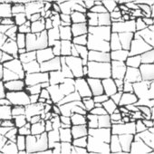 Art Mosaïque Fendillé | Autocollant Personnalisé p (Devant)