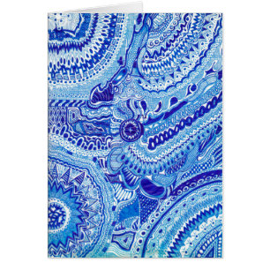 Art motif de style Royal Blue et White Ming