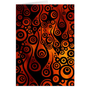ART motif - flammes en cercle de tatouage vagues