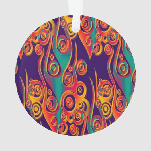 Art Motif tatouage - flammes & cercles (dos)
