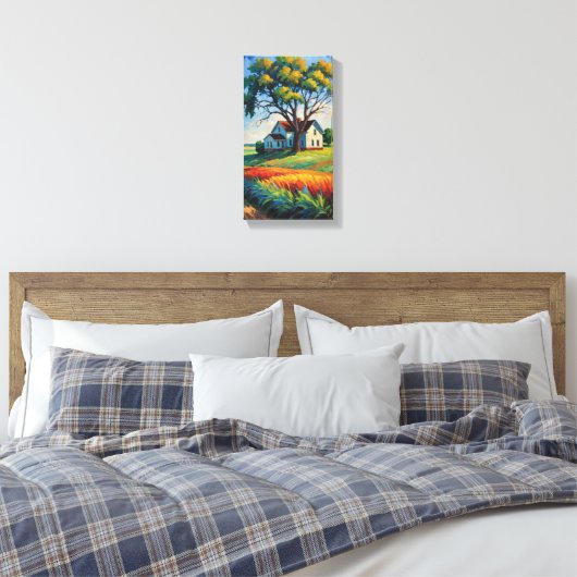 Art mur en toile de maison ancienne (Insitu(Chambre))