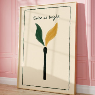 Art mural à allumettes Motivation minimaliste