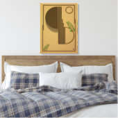 Art mural abstrait bohème moderne - Texturé 3D (Insitu(Chambre))