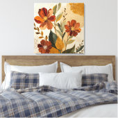 Art mural abstrait botanique boho moderne (Insitu(Chambre))