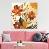 Art mural abstrait botanique boho moderne (Insitu(Salon))