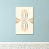 Art mural abstrait de style moderne du milieu du s (Insitu (Plancher de Bois))