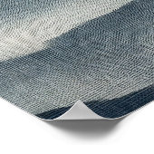 Art mural abstrait de terrain Indigo doux (Coin)