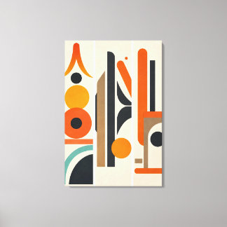 Art mural abstrait géométrique moderne