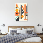 Art mural abstrait géométrique moderne (Insitu(Chambre))