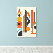 Art mural abstrait géométrique moderne (Insitu (Plancher de Bois))