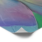 Art mural abstrait Libellule | Affiche colorée Nat (Coin)