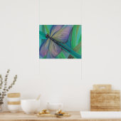 Art mural abstrait Libellule | Affiche colorée Nat (Cuisine)