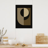 Art mural abstrait Luxe Japandi Eclipse 14 (Cuisine)