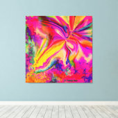 Art mural abstrait marbré liquéfié de couleur uniq (Insitu (Plancher de Bois))