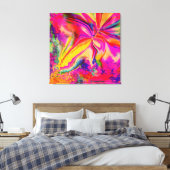 Art mural abstrait marbré liquéfié de couleur uniq (Insitu(Chambre))