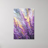 Art mural abstrait marbré or lavande violet (Recto)